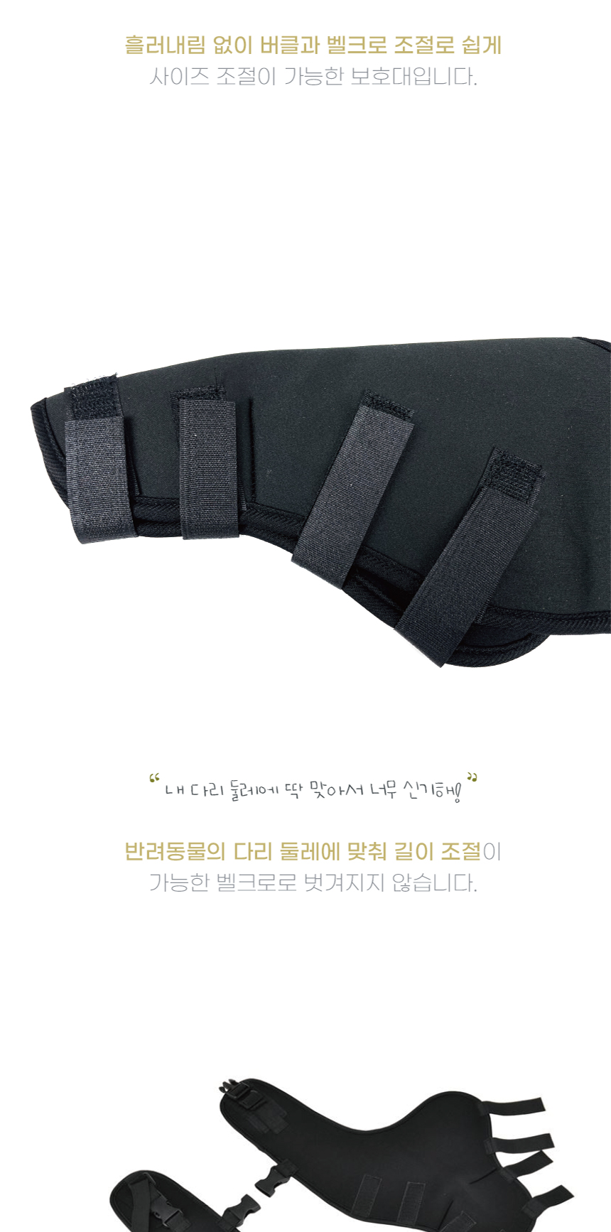 양다리 슬개골 보호대 무릎 관절 보호대 강아지관절보호대 강아지다리보호대 애견다리보호대 상세 이미지 11